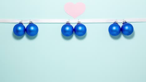 las bolas azules stop motion concepto de navidad