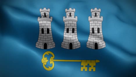 havana cuba flag loop background 4k