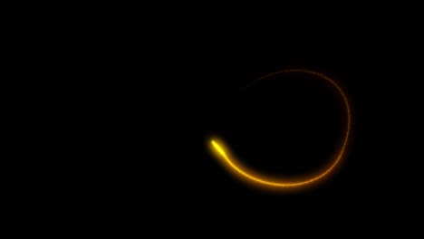 abstract background with neon flying flickering particles form a infinity sign