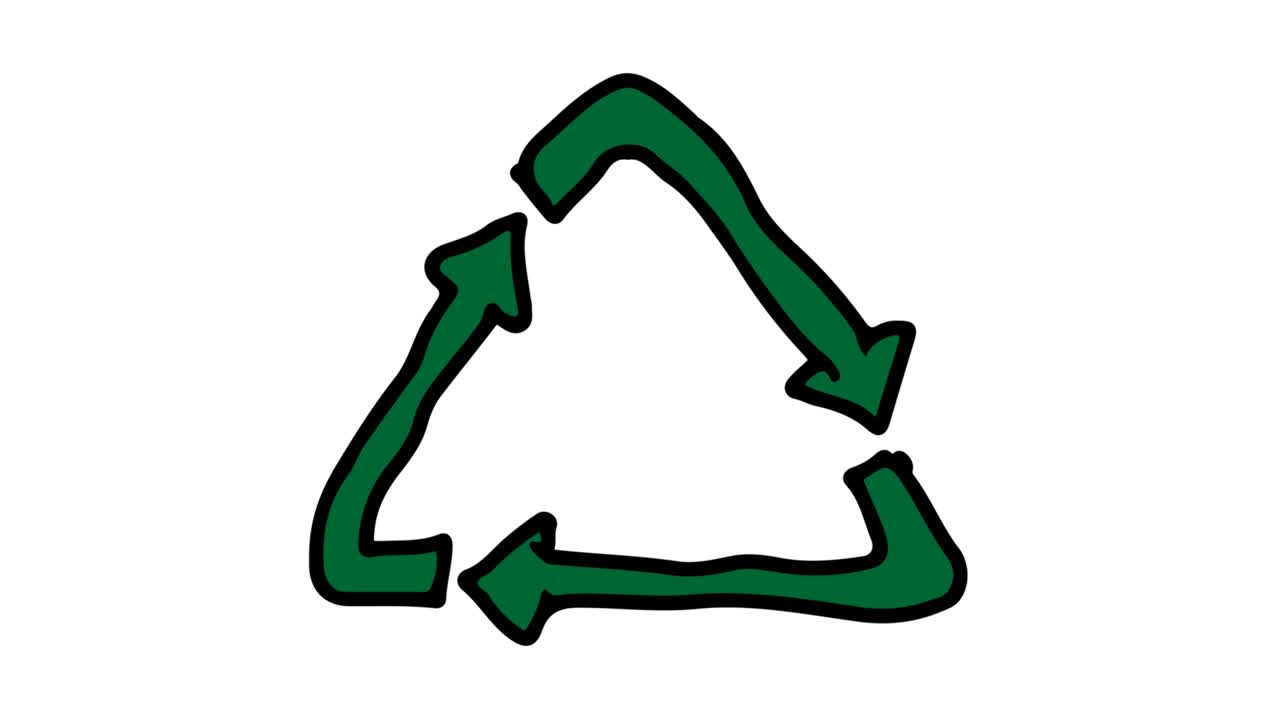 아이들은 재활용 아이콘을 주제로  바탕을 그립니다.