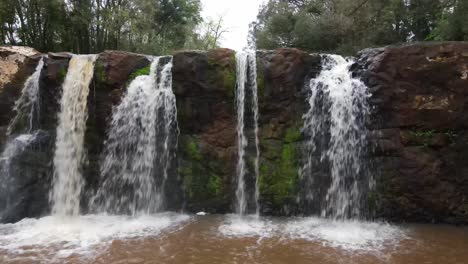 beautiful waterfall nestled in the heart of the jungle