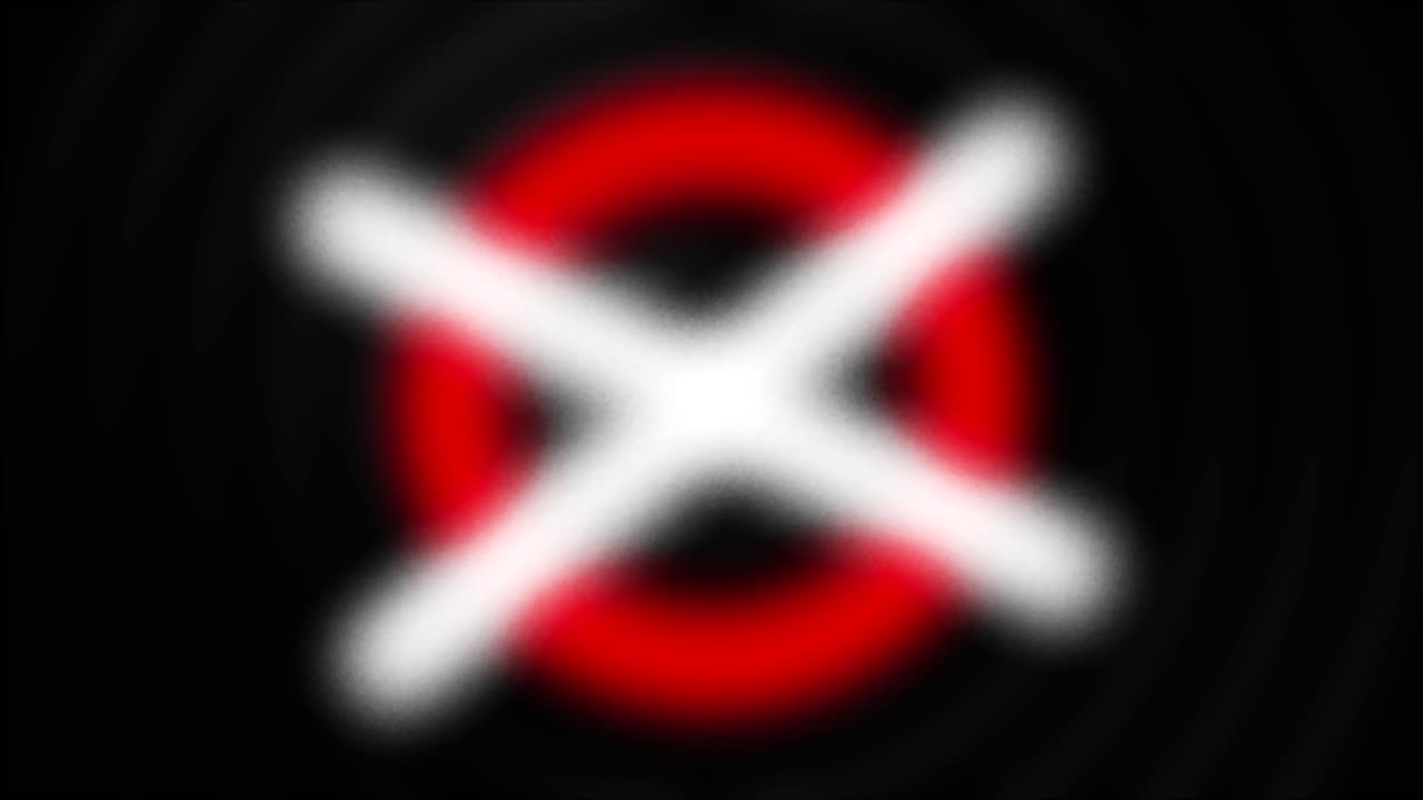 círculo rojo con cruz blanca