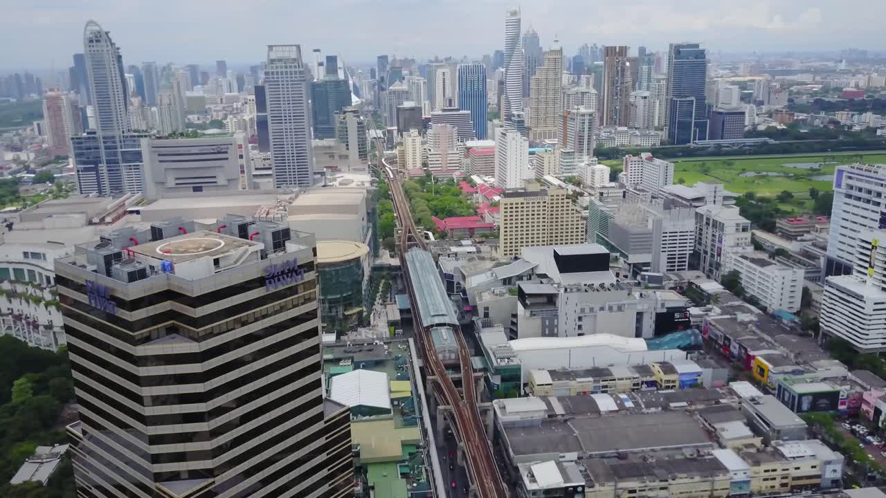 vista aérea del paisaje urbano de bangkok