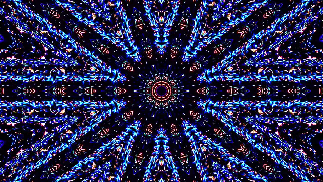 líneas brillantes que establecen el movimiento de la onda, coloridas, sobre un fondo negro