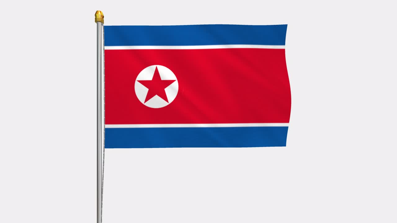 북한 발이 바람에 날아다니는 4k 슬로우모션 영상, 알파 채널