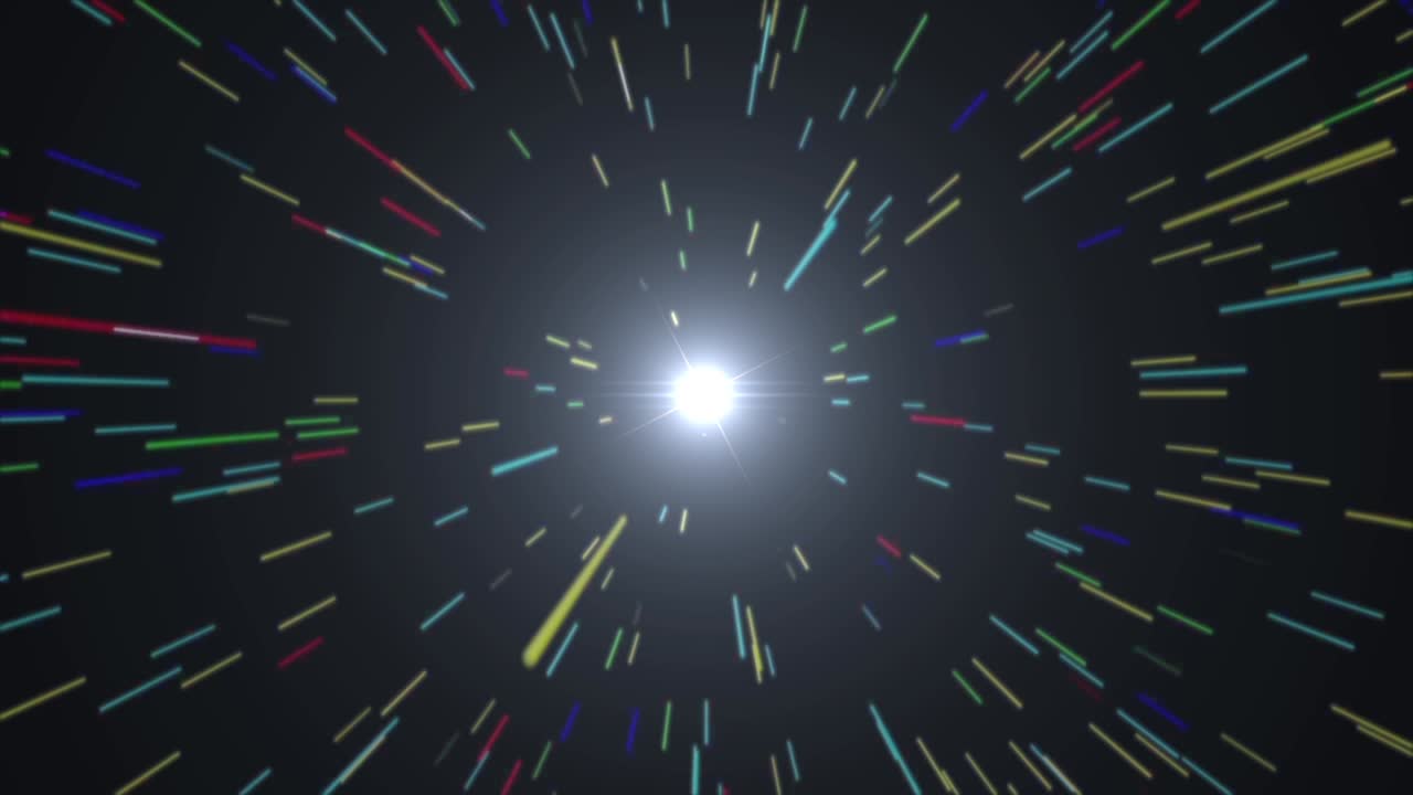 추상적인 우주 폭발