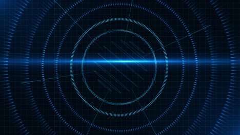 Futuristic glitch hud hologram circle light stage aim cyberpunk style screen digital futuristic