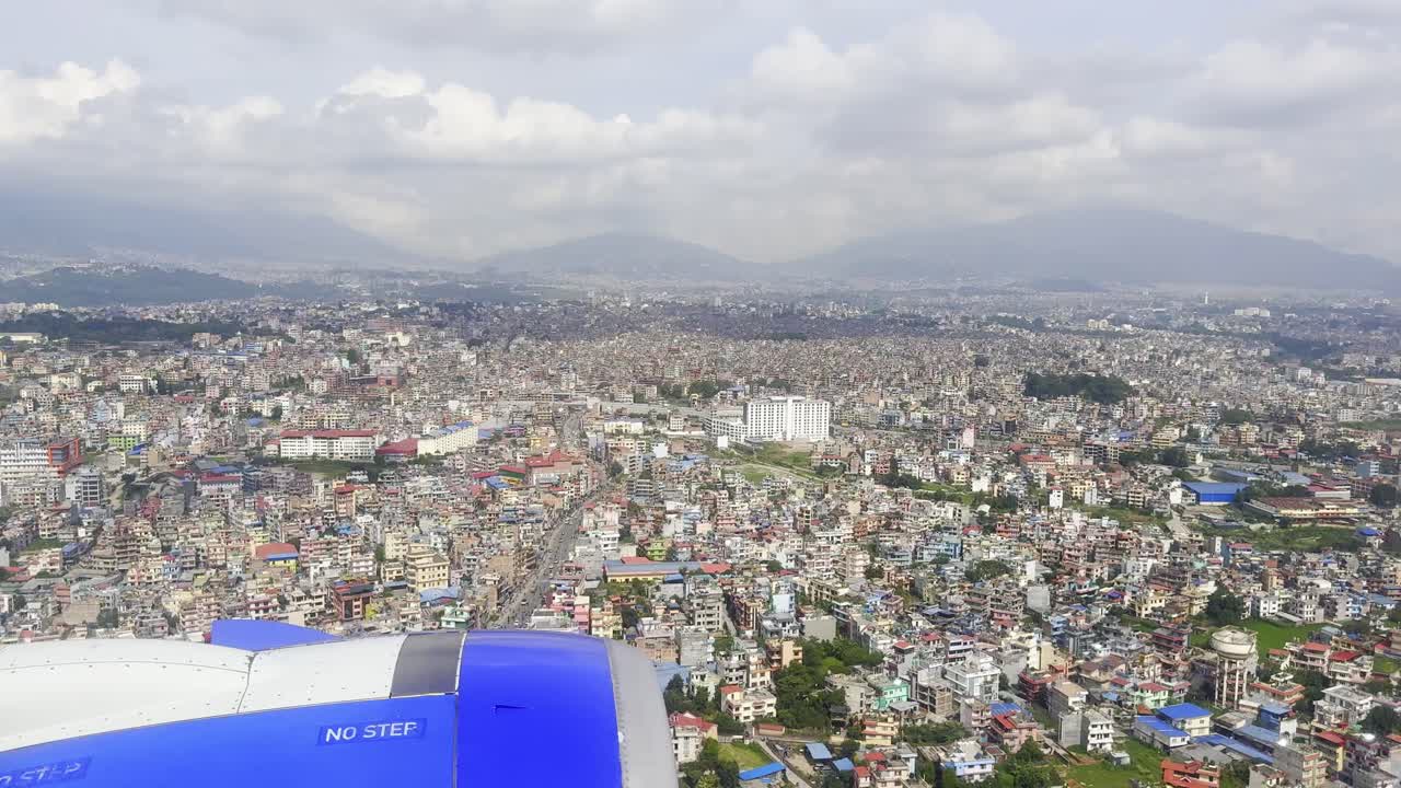 Footage of the runway at Tribhuvan International Airport in Kathmandu, Nepal, featuring aircraft movements, aviation activity, and travel scenes at the country’s main international air gateway