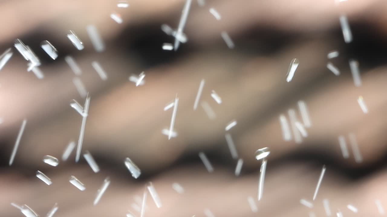 바람에 아름다운 물방울