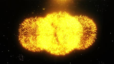 cyber monday sale banner with fireworks