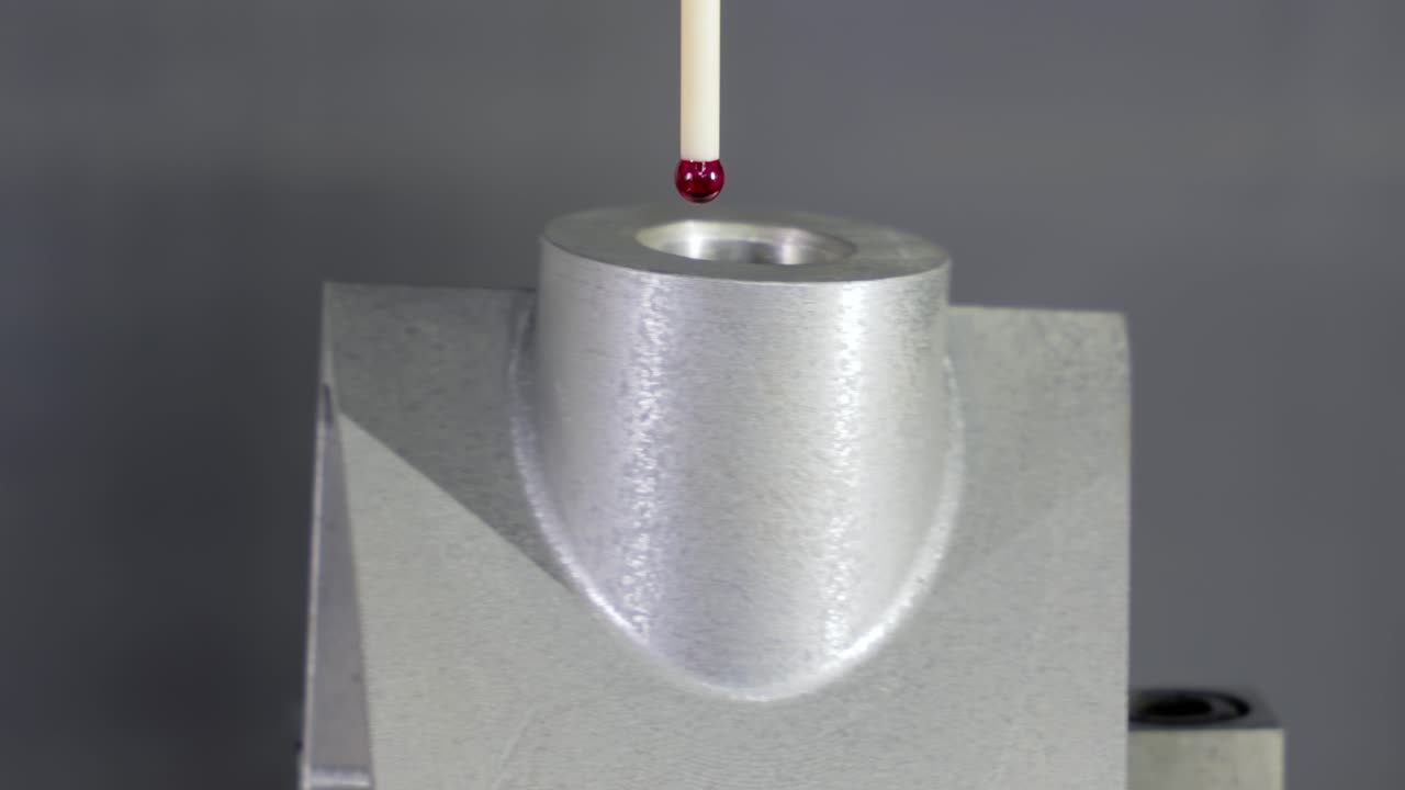 зонд измерения контроля качества. металлообрабатывающая cnc фрезерная машина.