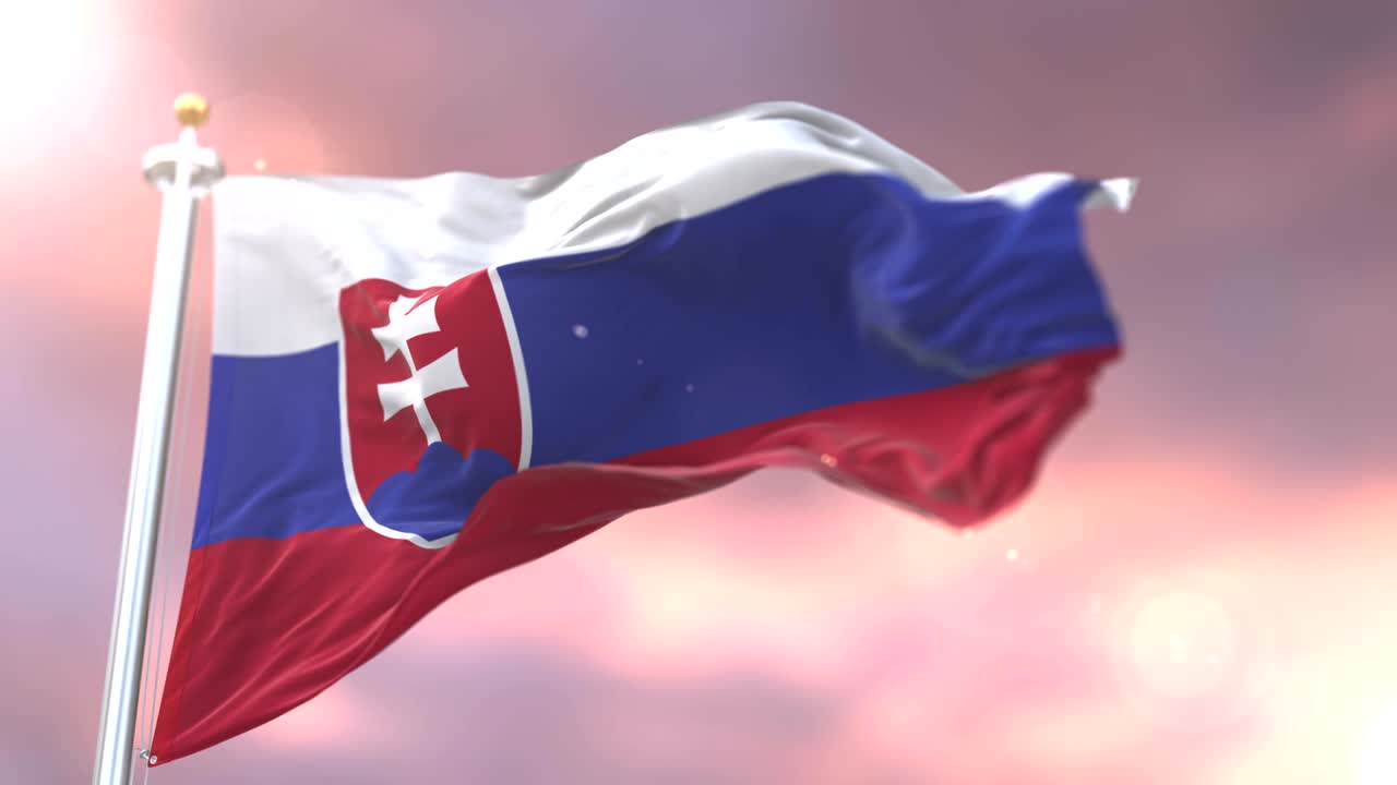 슬로바키아의 발이 바람에 흔들리고 서서히 해가 지면, 루프