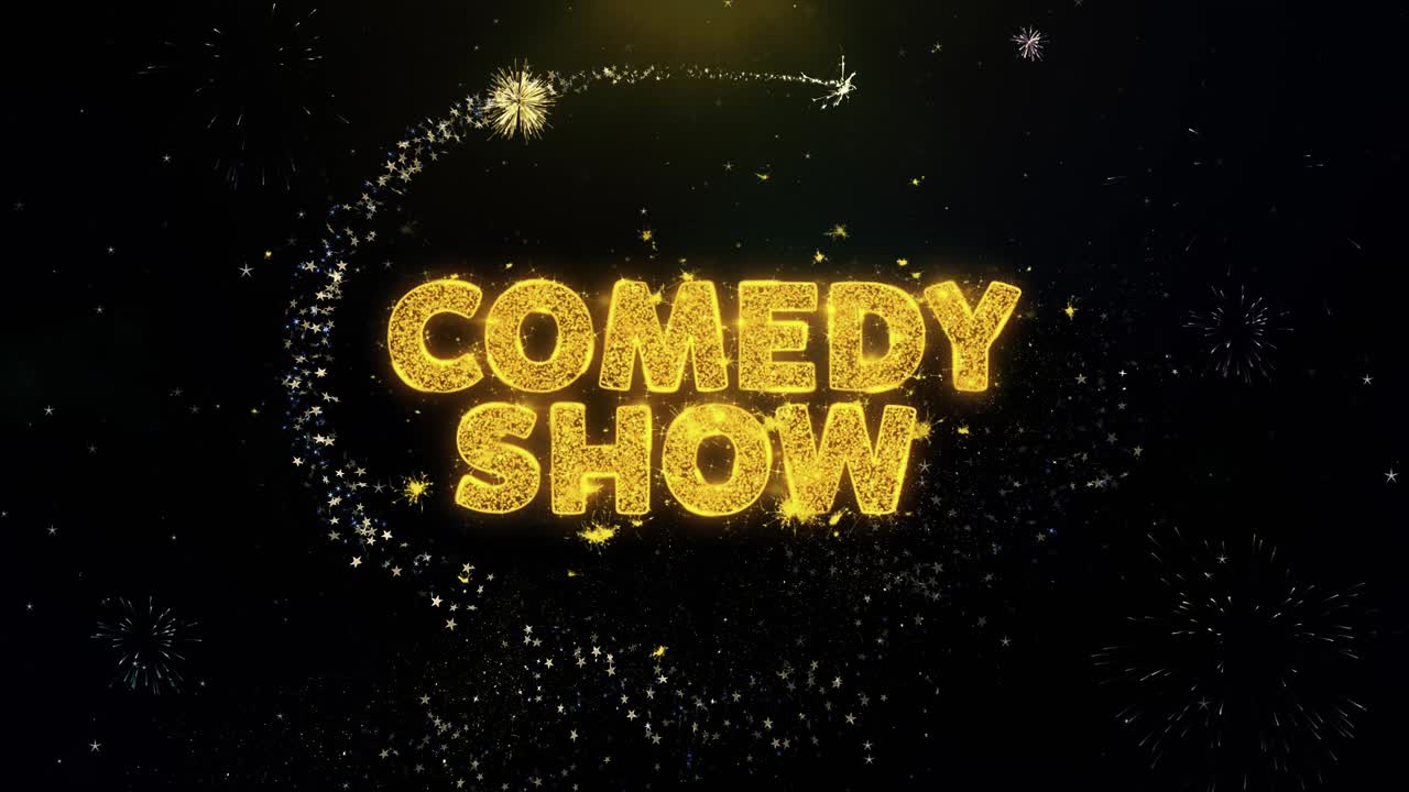 Comedy Show Fireworks Graphic