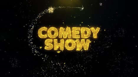 comedy show fireworks graphic