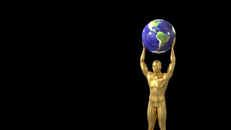 intro de la ceremonia de entrega del trofeo con espacio para el texto del título nominación 4k