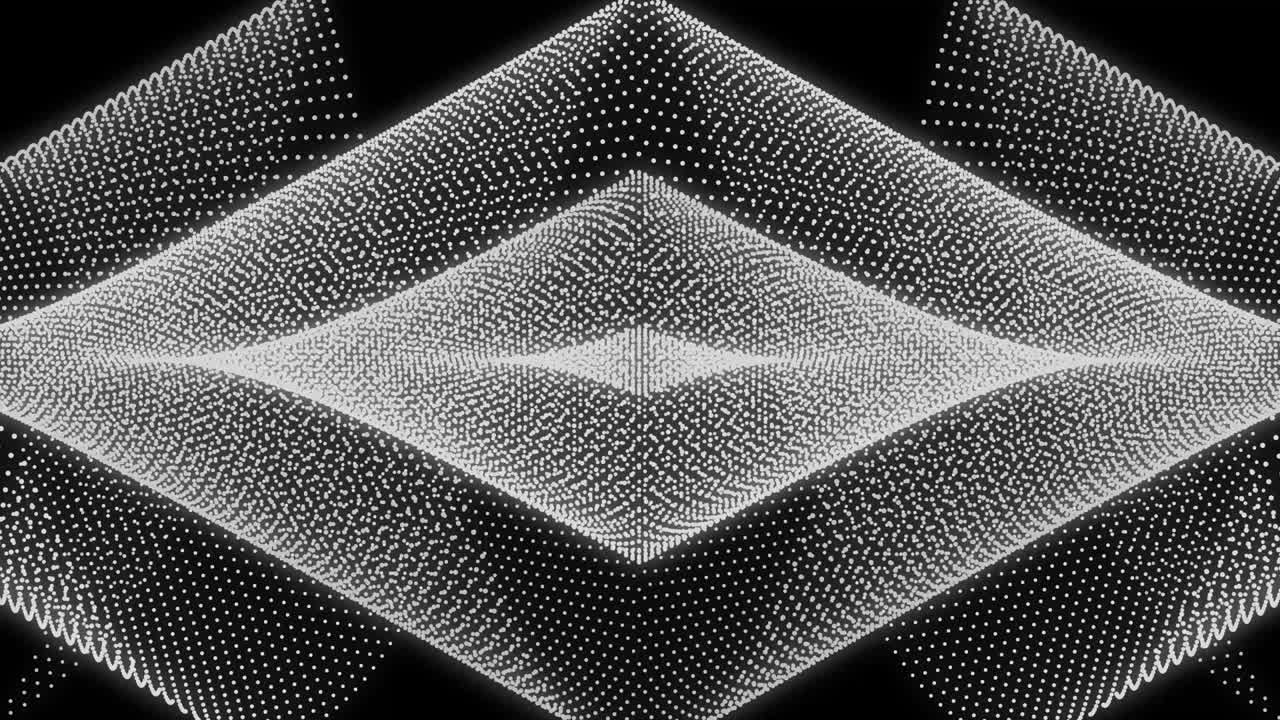 White color Dot Shape Pattern animation motion graphics