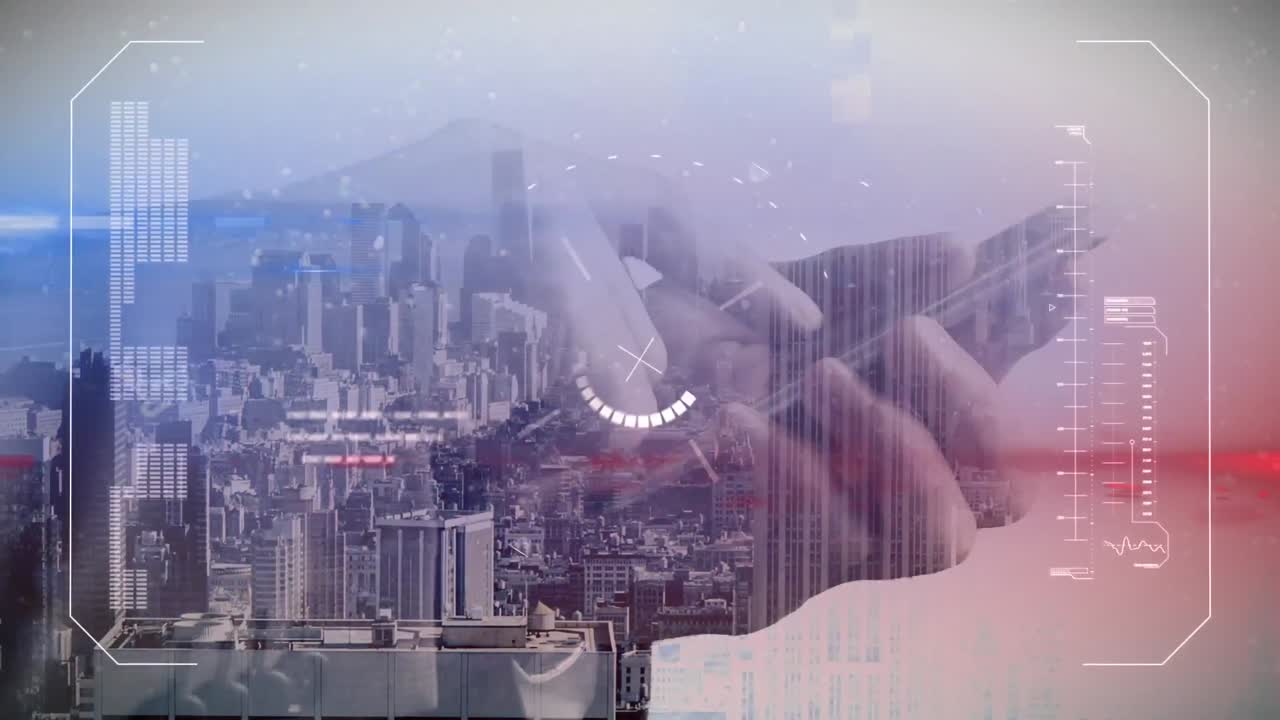 스마트 폰을 사용하여 사람 위에서 스 ⁇  스캔과 데이터 처리의 애니메이션