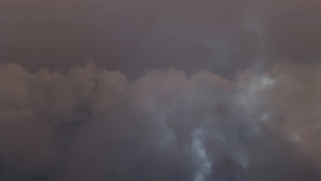 thunders in the sky with clouds