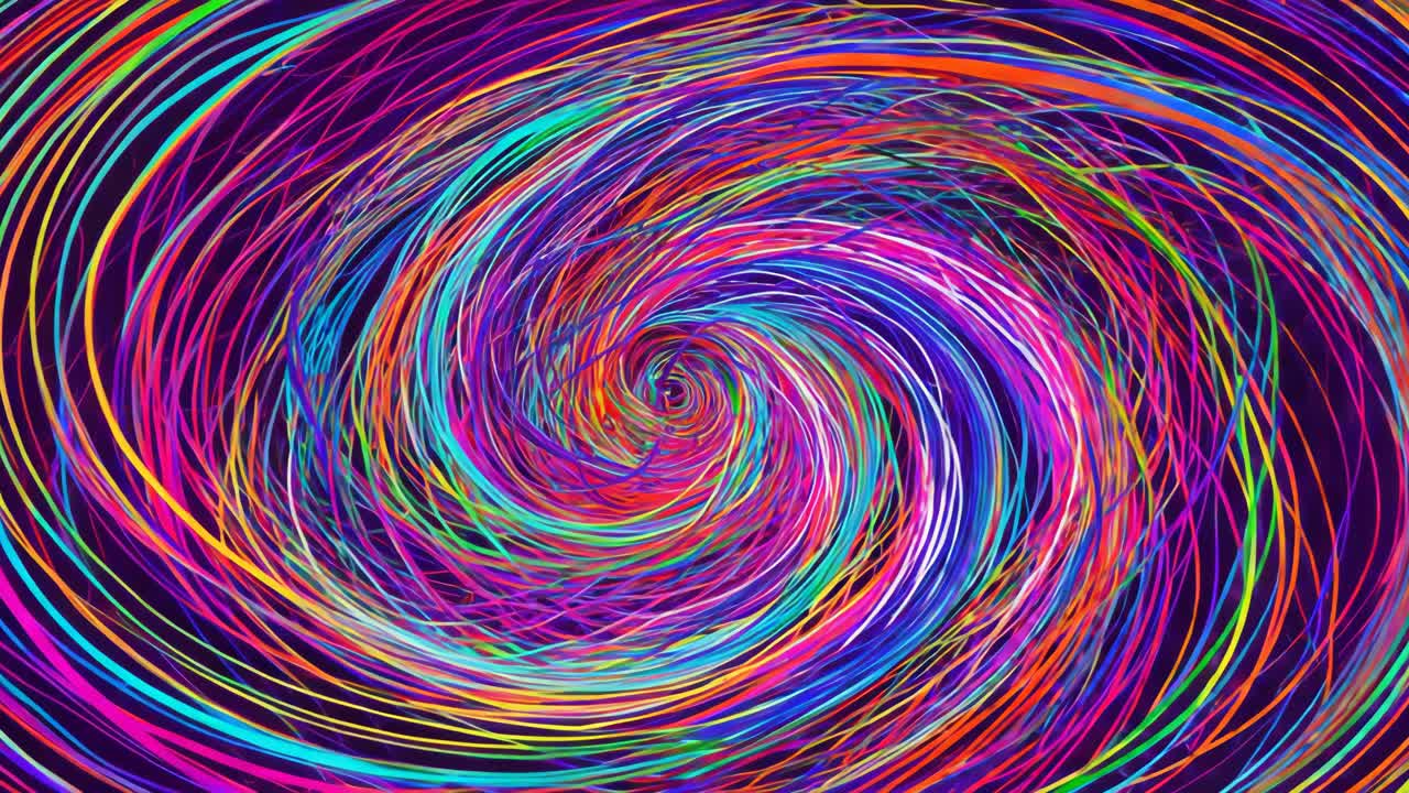 다채로운 추상적인 나선형 디자인