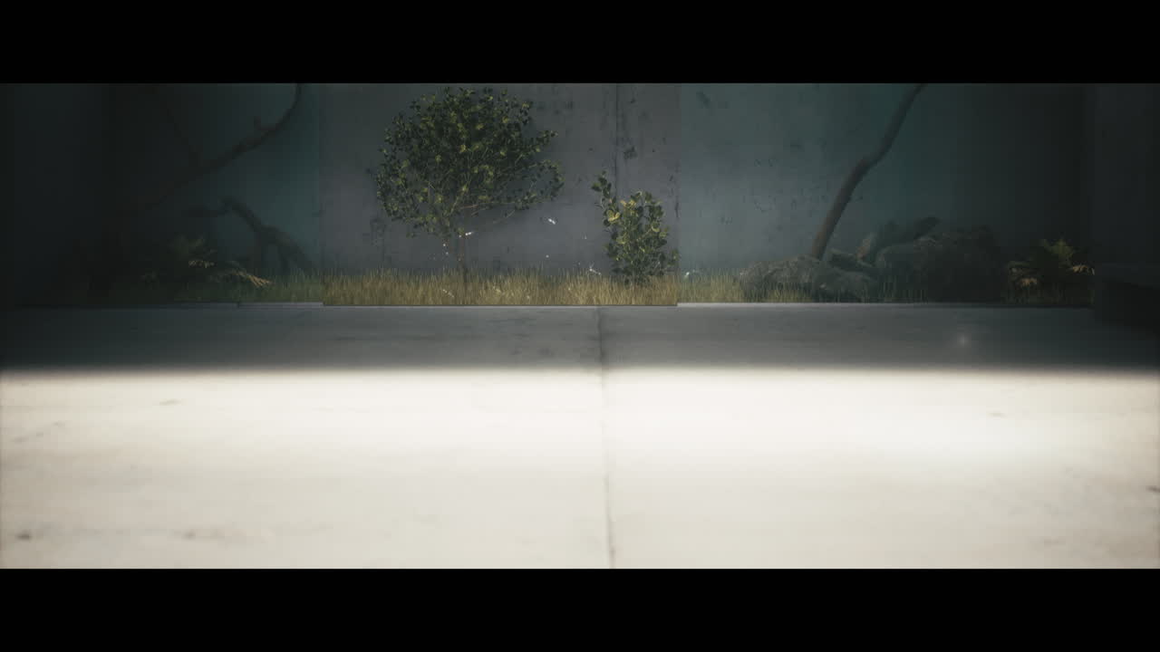 Modern Minimalist Garden Scene