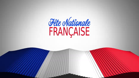 Animación-Del-Texto-De-La-Fete-Nationale-Francaise-Y-La-Bandera-Francesa