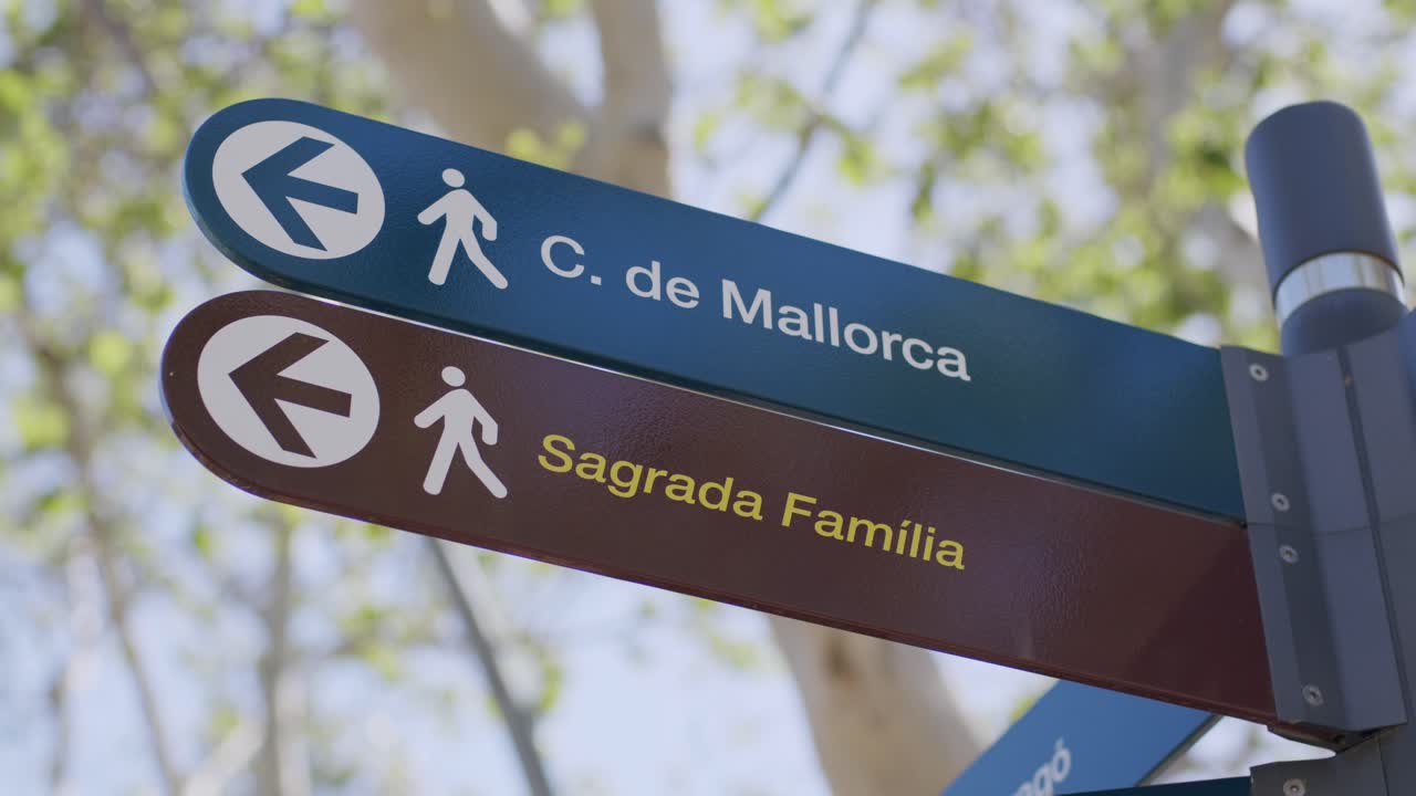 c로 향하는 방향 표지판