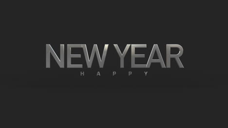 Elegance-style-Happy-New-Year-text-on-black-gradient