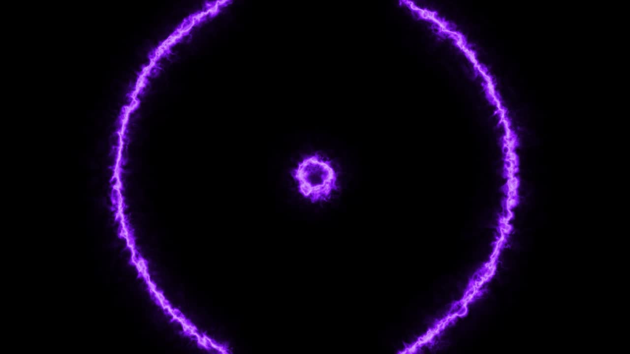 círculo de nebulosa púrpura roja onda de energía de luz efecto de superposición bucle