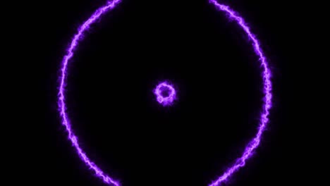 red purple nebula circle light energy wave overlay effect loop