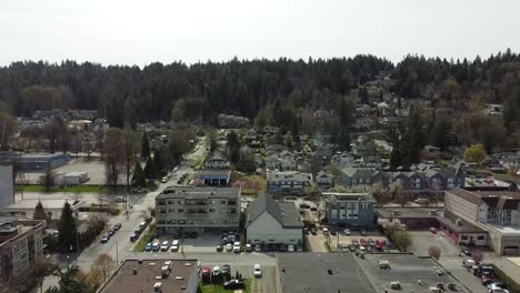 imágenes de drones - suburbio - vista aérea