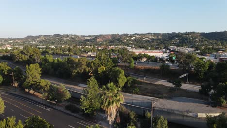 california freeway traffic aerial hd