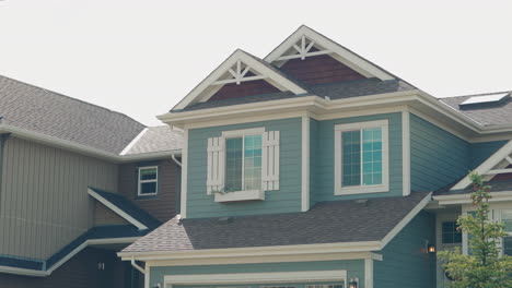 still shot detail of window of home in canada