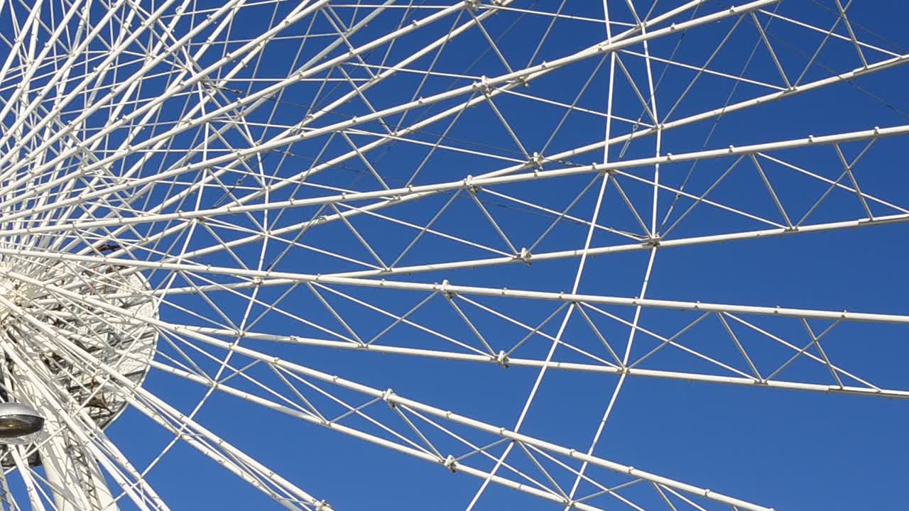 Big wheel design. Against the sky