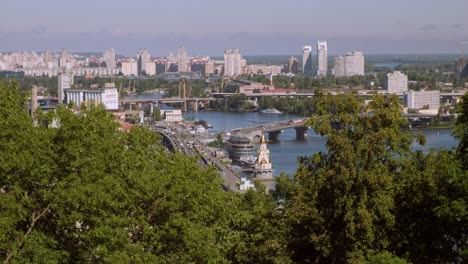 Long-shot-of-Podil-and-Kiev-Port-in-Kiev