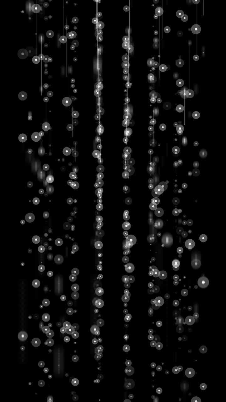 Digital data blocks streaming form dynamic technology vertical motion