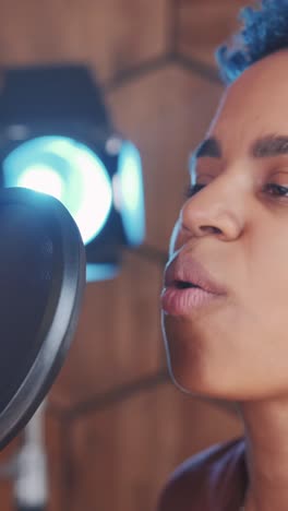 capturing soulful melodies in a vibrant recording studio session