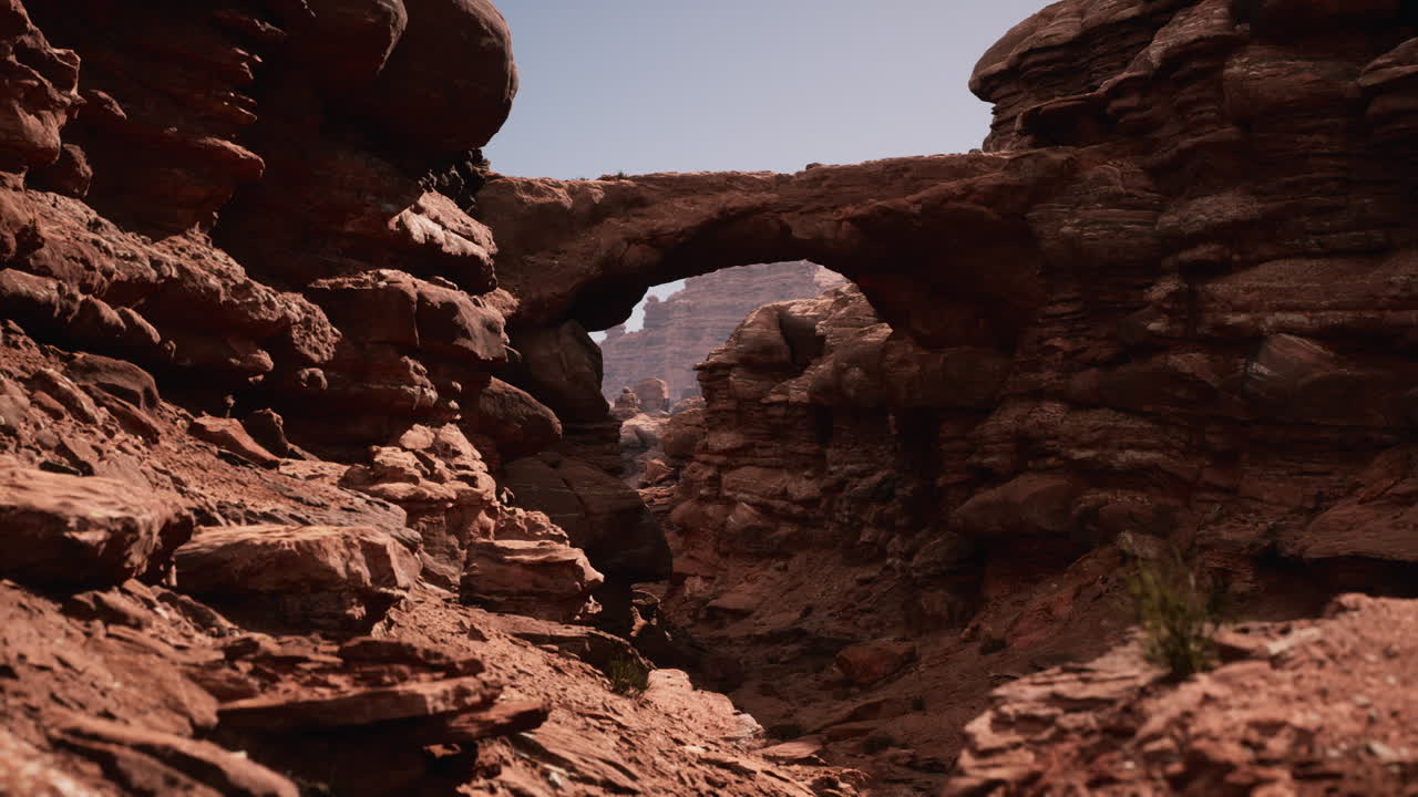 arco di pietra rossa nel parco del grand canyon
