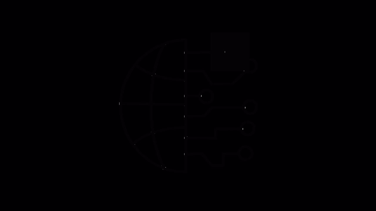 Animated Global Network Connection and Data Transfer