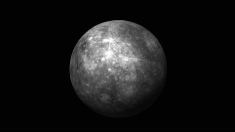 el lapso de tiempo de la rotación del mercurio en el espacio