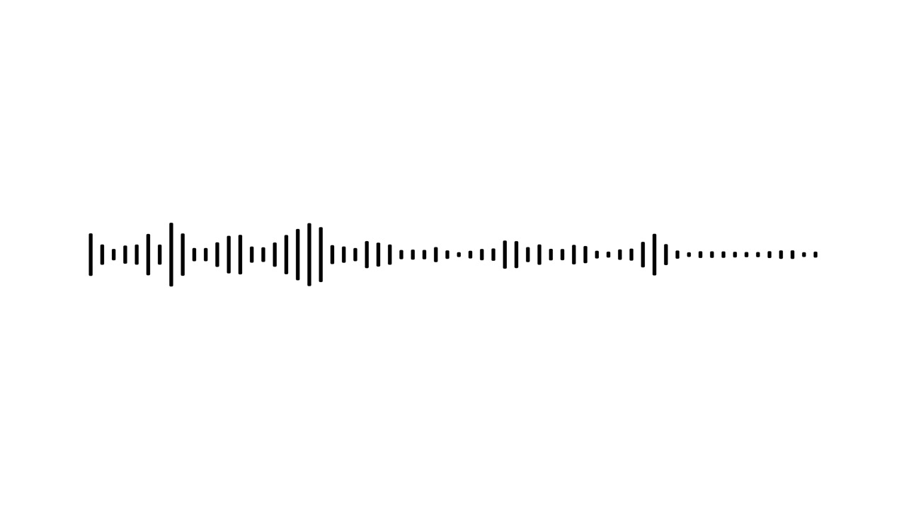 Grafis Equalizer Audio Abstrak dengan Latar Belakang Putih