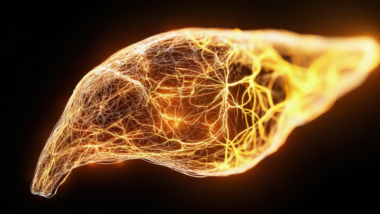 A Vibrant Abstract Representation of Neural Networks: Illuminated Connections and Dynamic Patterns in a Dark Background Displaying Energy Flow and Complexity