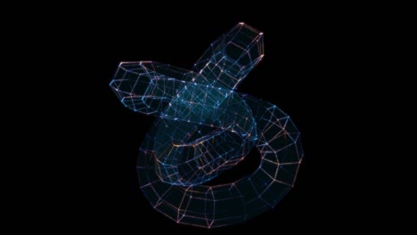 sfondo tecnologico astratto da linee e punti animati