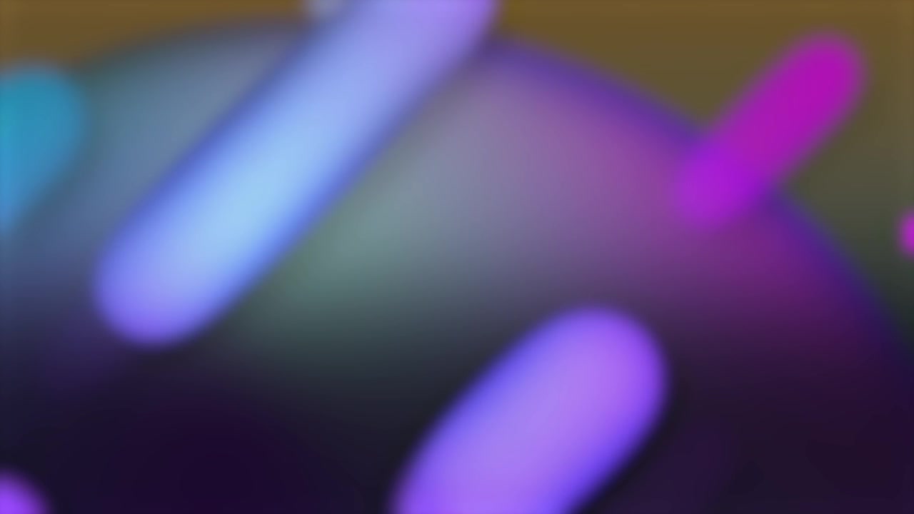 Drifting oval shapes accelerating then slowing and settling on curved gradient dome background