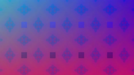 caleidoscopio formas abstractas rosadas, azules y púrpuras