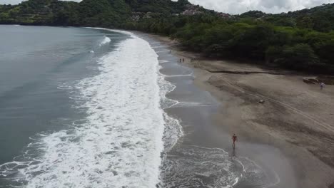 Aerial-view-of-Hermosa-beach-in-Costa-Rica