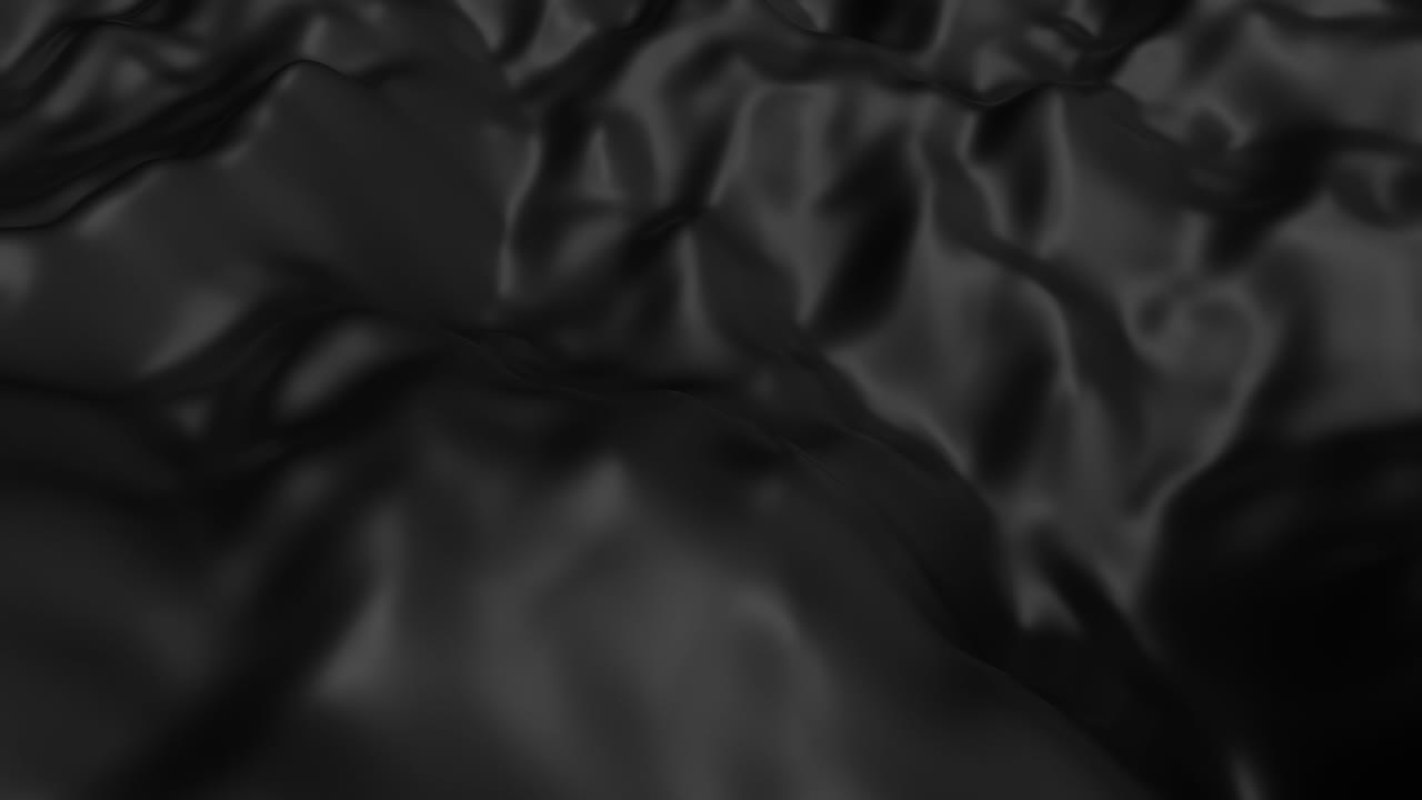 Abstract moving black wavy liquid background