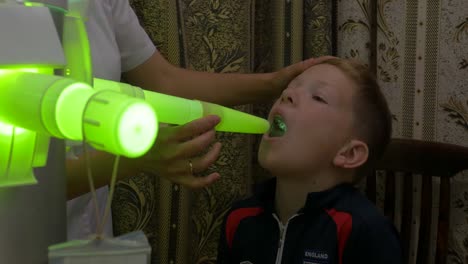 dental examination of a child