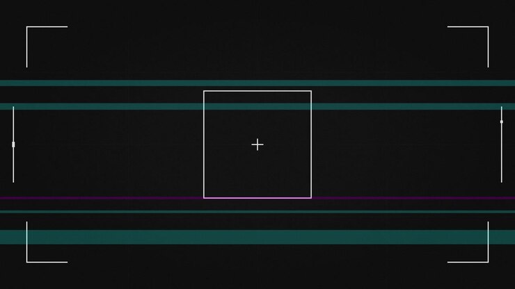 Digital Camera Viewfinder Overlay with Glitch Effects