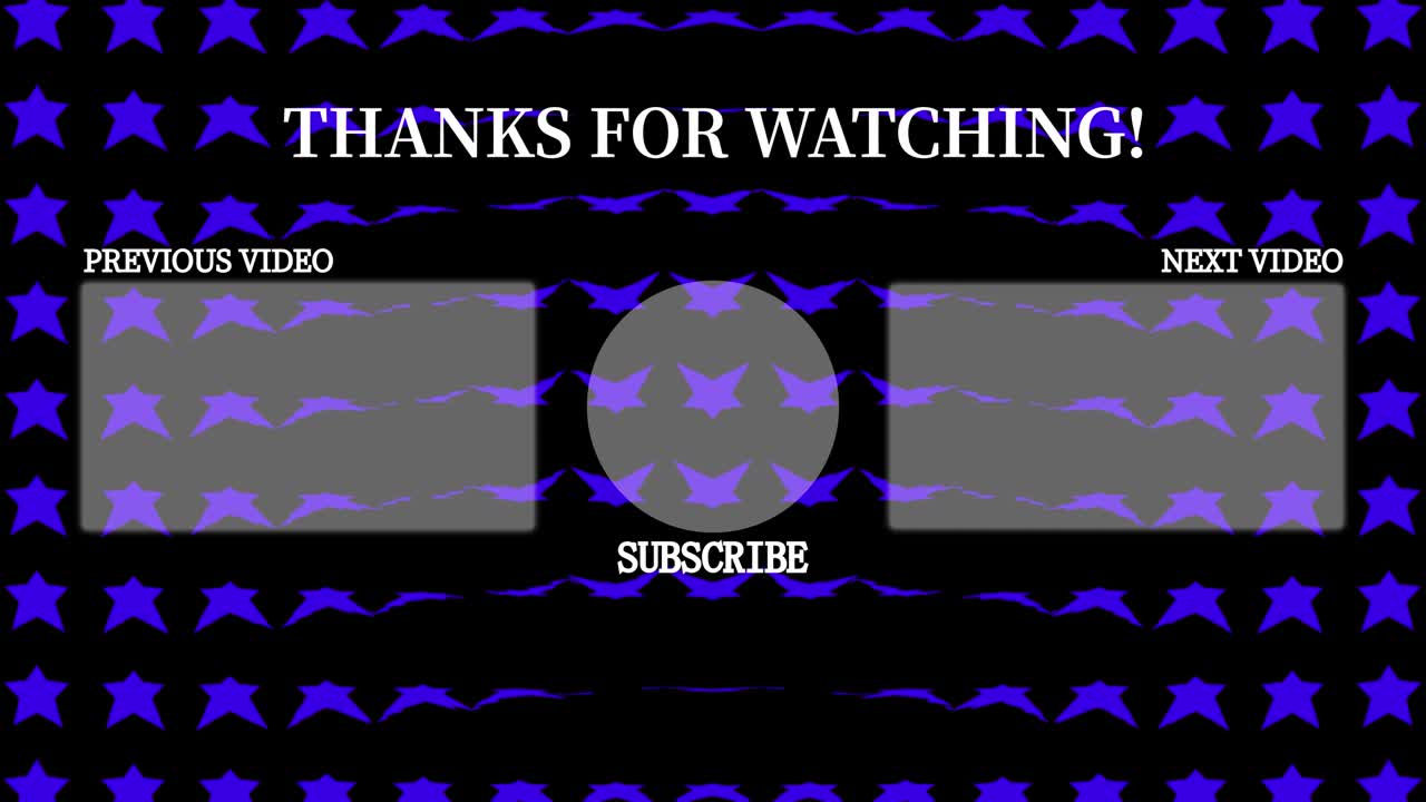 스타 웨이브 엔드 카드 엔딩 스크린 모션 그래픽