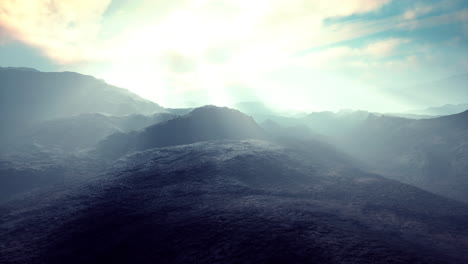 the dark land of the slopes of the mount etna